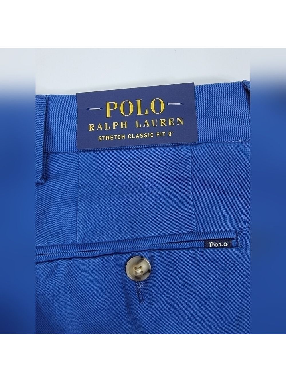 NEW POLO RALPH LAUREN Men's 29 Dark Blue Stretch Classic Fit Chino Shorts NWT - Picture 7 of 12